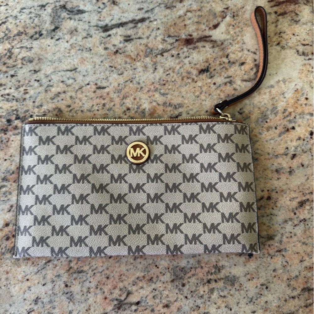 Michael Kors Monogram Wristlet